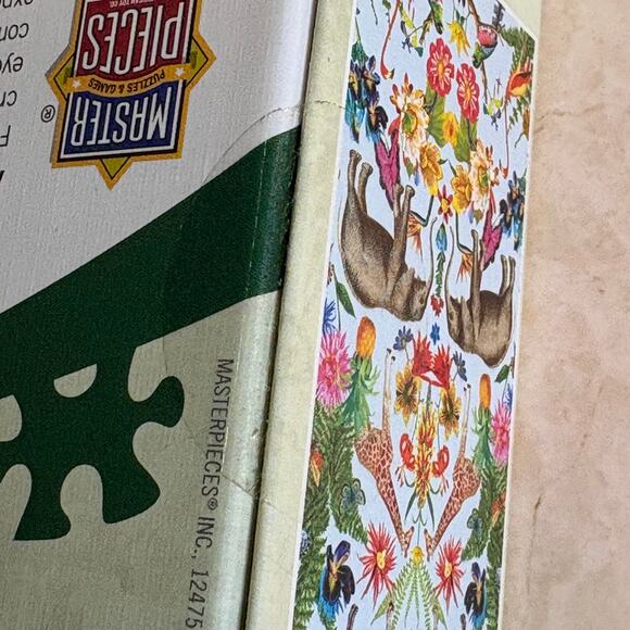 MasterPieces 1000 Piece Linen Jigsaw Puzzle Family Safari 19.25x26.75 Fun NEW - Picture 7 of 12